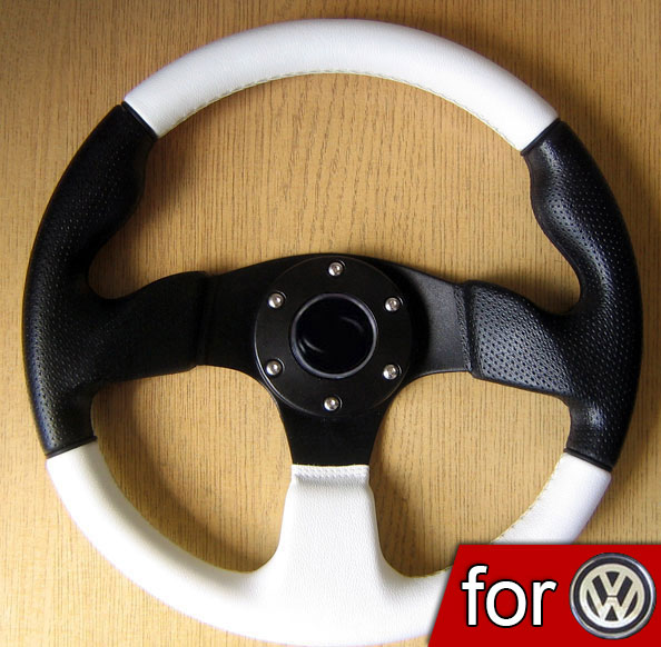 White Sport Steering Wheel VW Transporter T3 T4 Beetle eBay