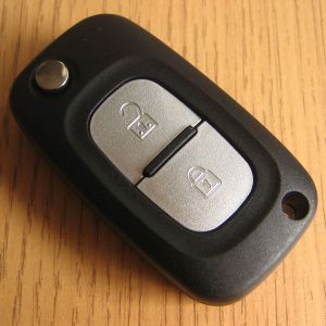 Télécommande coque de clé plip 2 boutons Renault Clio 3 Kangoo 2 Mo